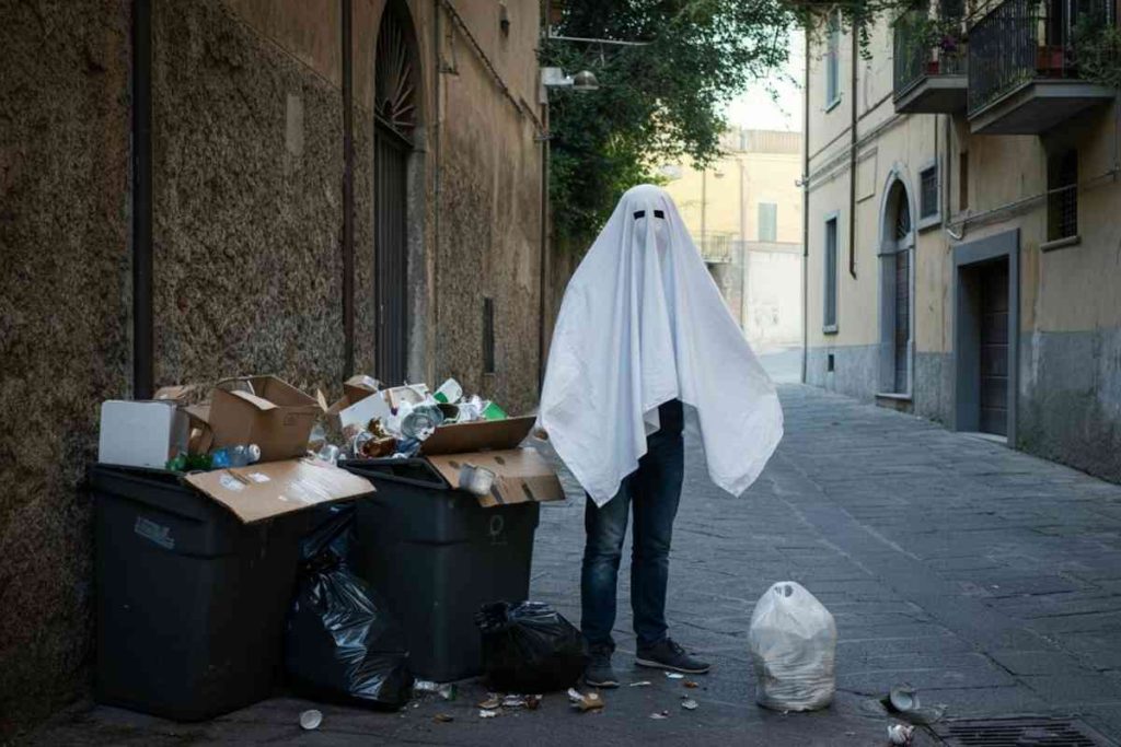 Il misterioso «fantasma di Monreale» e la multa per la spazzatura nei giorni sbagliati