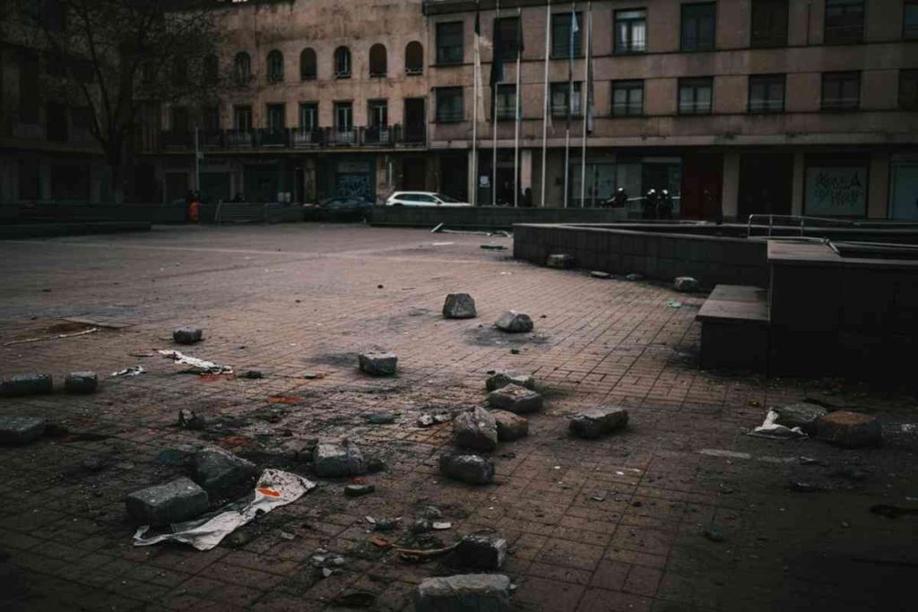 Belgrado in tensione: la polizia fronteggia manifestanti violenti