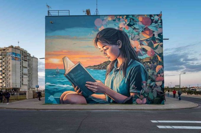 Il primo murale pubblicitario in Puglia: un'innovazione firmata Università, Lum e Studiomarte