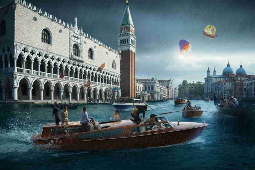 Jeff Bezos a Venezia: la festa si trasforma in fuga tra pioggia e attivisti al Campanile di San Marco