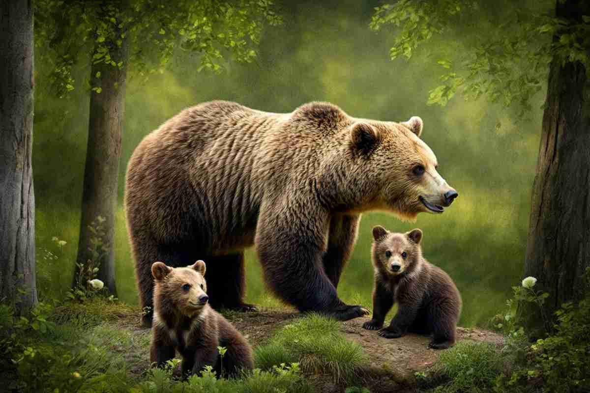 L'inaspettata competizione cinofila che minaccia un'orsa e i suoi cuccioli