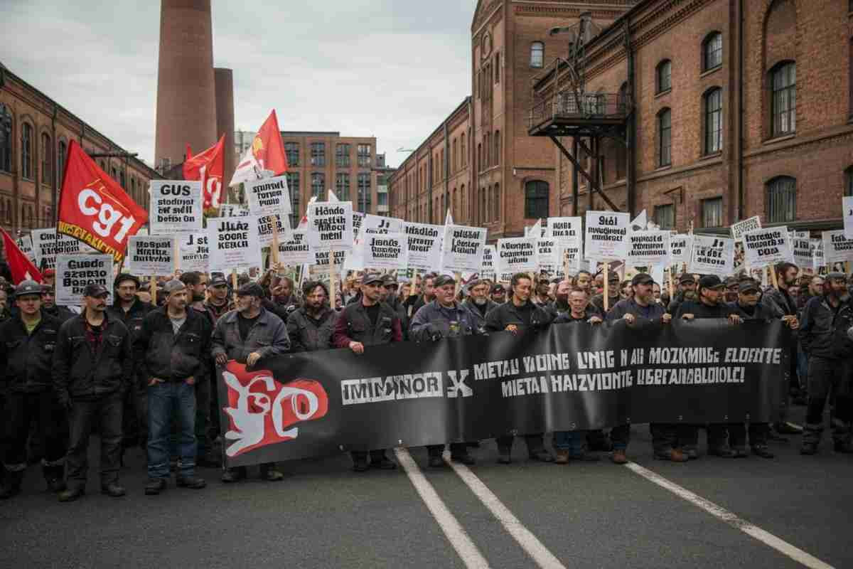 Metalmeccanici in piazza a Torino: la lotta per il contratto che fa rumore