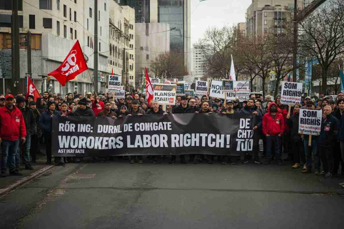 Metalmeccanici in protesta: la tangenziale bloccata e il nuovo dl sicurezza in arrivo