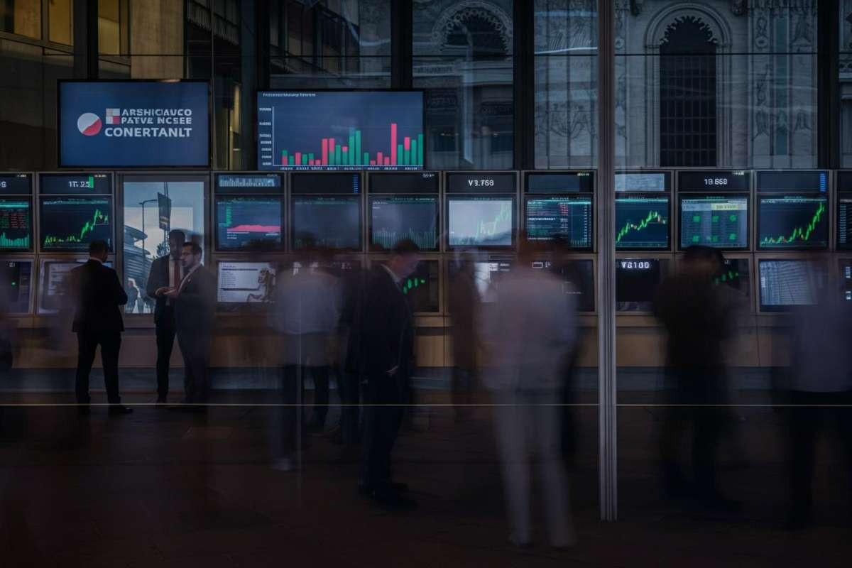 Milano in equilibrio: Leonardo e Nexi brillano in una giornata di borsa incerta