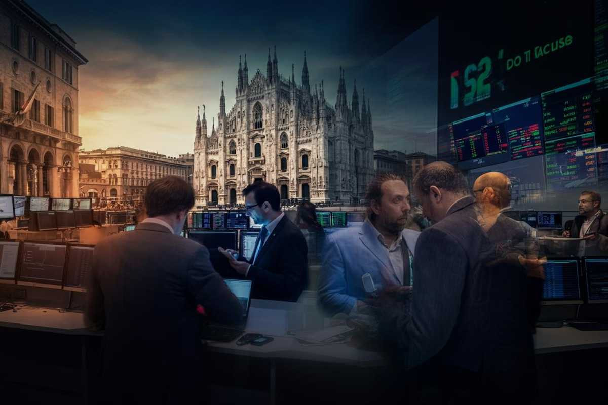 Milano in rosso: il crollo delle banche pesa su Leonardo