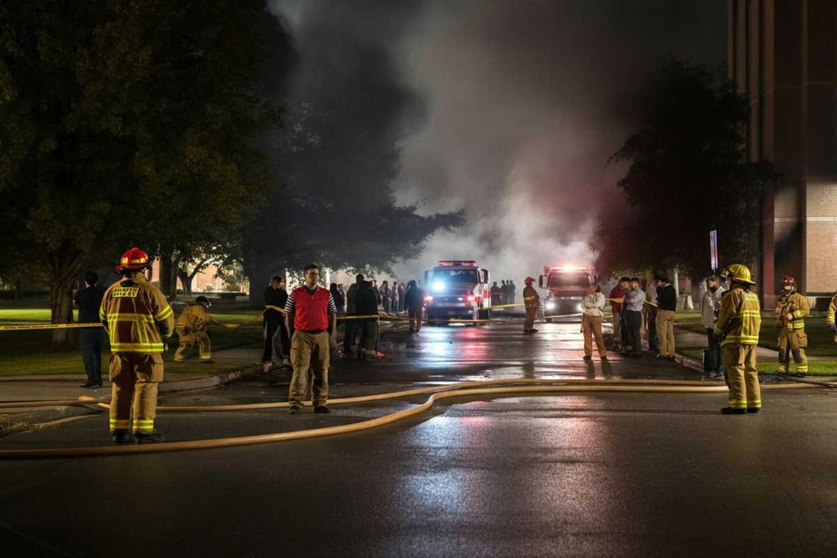 Ritrovato vivo l'operaio disperso nell'incendio dell'università