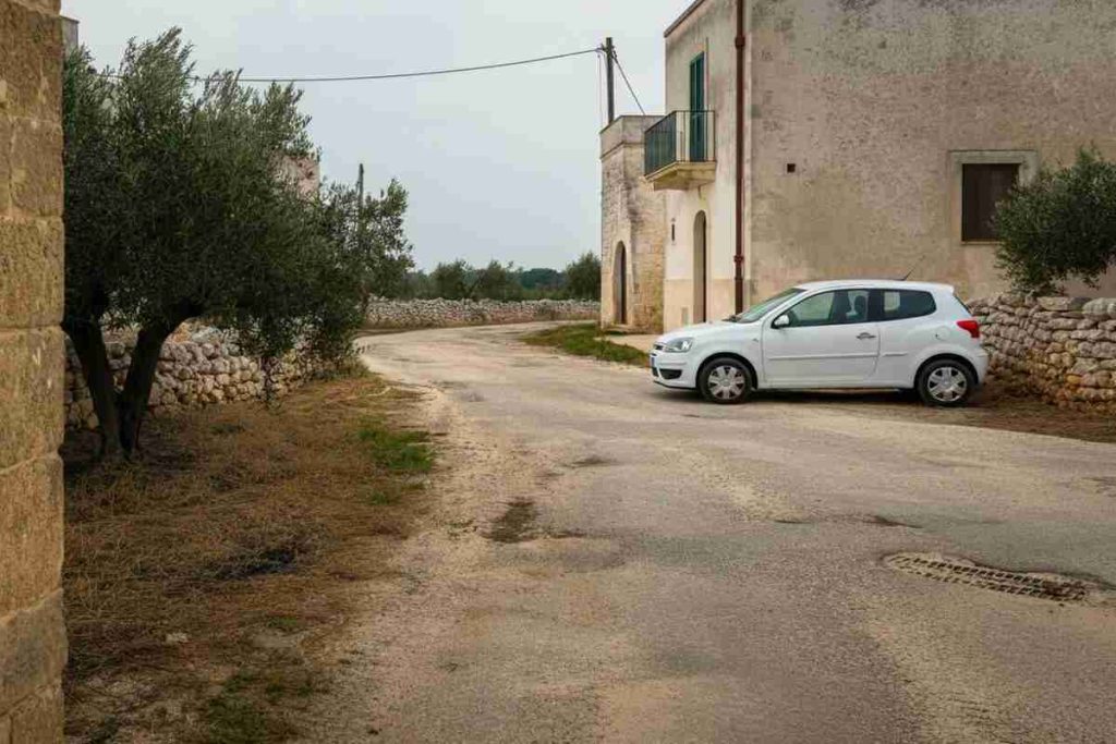 Scoperta choc a Lecce: un corpo carbonizzato in un'auto potrebbe appartenere a un autista di scuolabus