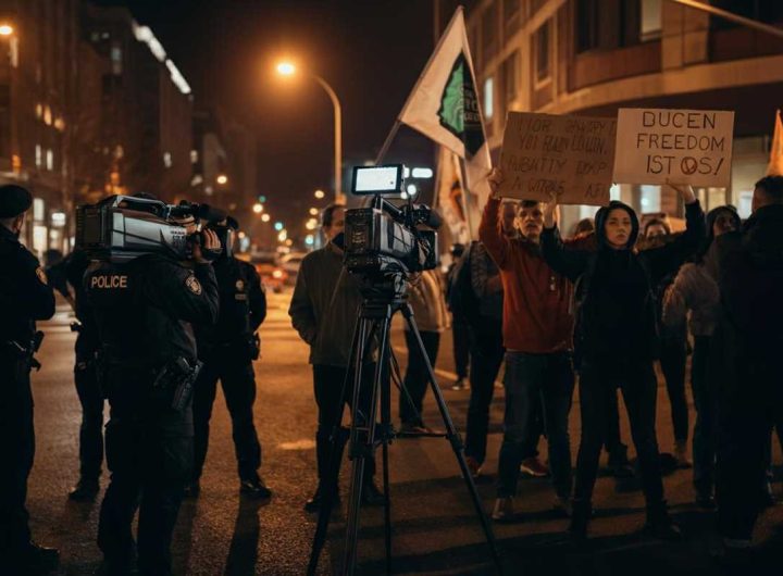 Tensione a Los Angeles: la polizia allontana la troupe della CNN dalle proteste