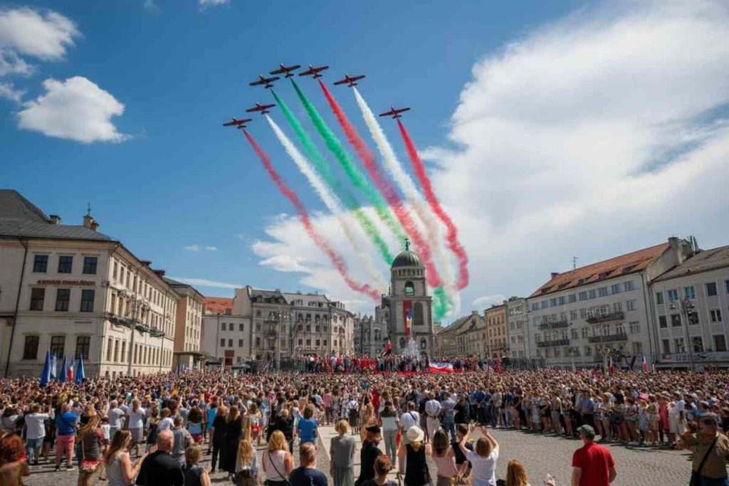 Un emozionante 2 giugno: l'inno e le Frecce Tricolore incantano il pubblico