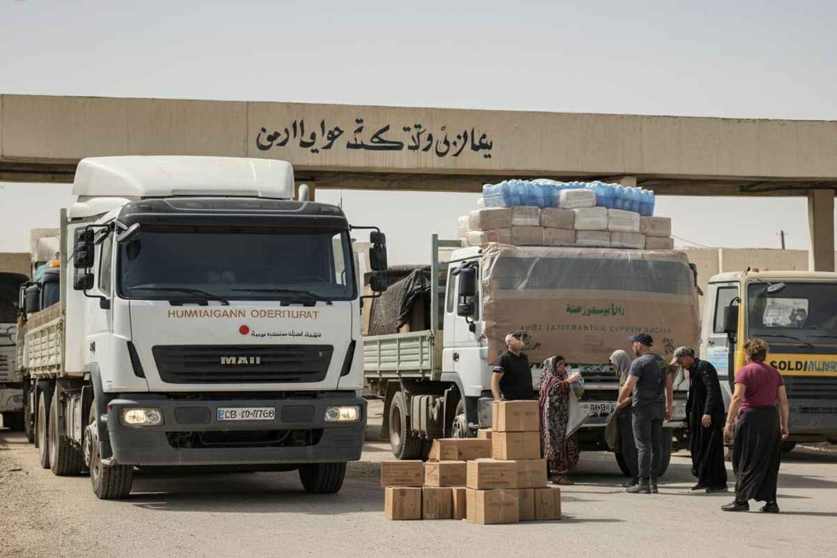 Aiuti umanitari in azione: 120 camion della Mezzaluna Rossa egiziana arrivano a Gaza