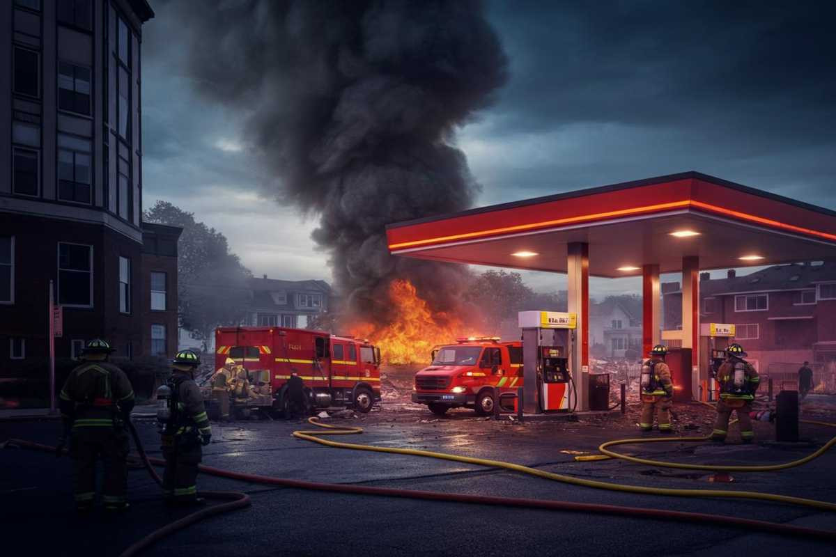 Esplosione a Roma: il momento drammatico del distributore di via dei Gordiani catturato in un video