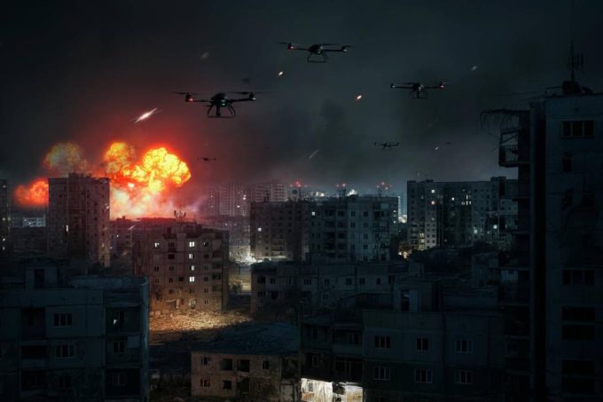 Kiev sotto assedio: un attacco di droni scuote la capitale e oltre