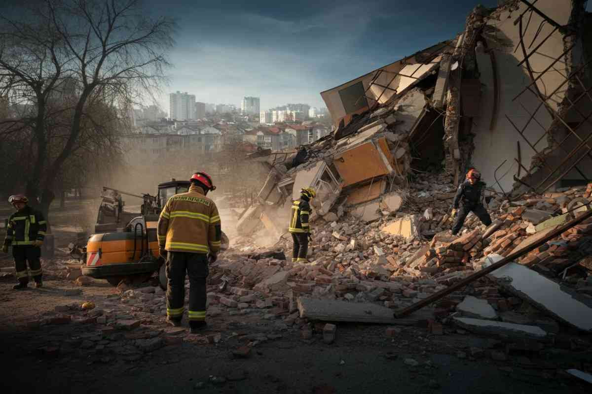 Kiev: sotto le macerie di un edificio residenziale, la speranza di trovare sopravvissuti