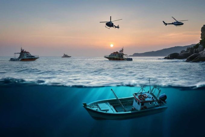 Tragedia in mare: un peschereccio si capovolge a Anzio, un uomo disperso e il figlio salvato