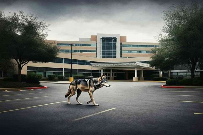 Un lupo inaspettato nel parcheggio dell'ospedale di Ravenna: ecco come comportarsi se lo incontri
