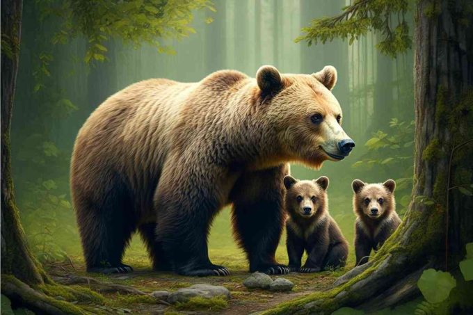 Una mamma orsa e i suoi cuccioli avvistati in Molise: ecco perché non dovresti avvicinarti