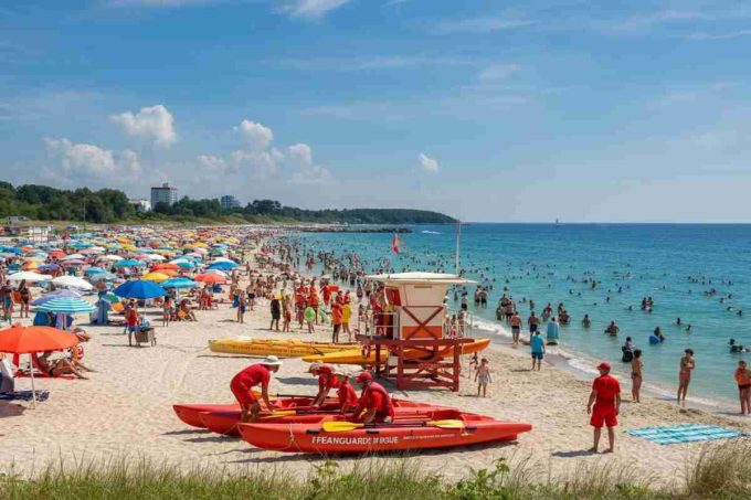 Bagnini di Rimini in sciopero: la protesta contro l'ordinanza che allarga la zona di controllo in pausa pranzo