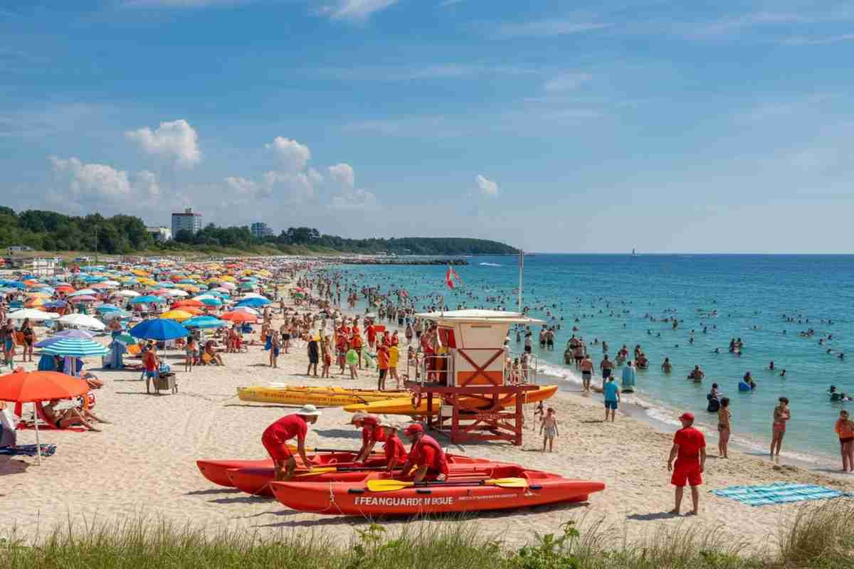 Bagnini di Rimini in sciopero: la protesta contro l'ordinanza che allarga la zona di controllo in pausa pranzo