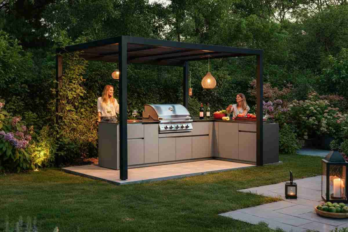 Cucinare all'aperto: come il design italiano unisce relax e tecnologia in estate