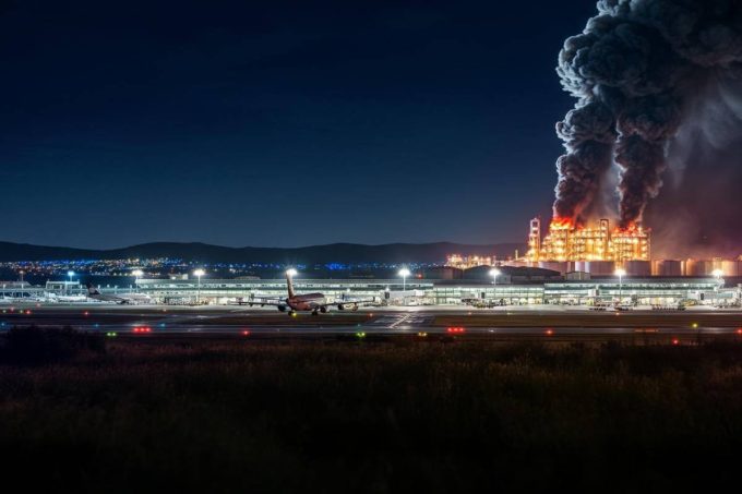 Droni ucraini colpiscono Sochi: incendio devastante in un deposito di petrolio