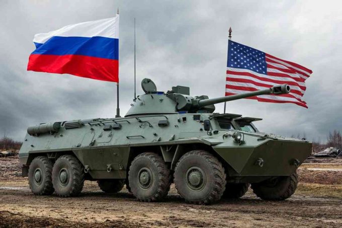 Kiev sotto attacco: il nemico si presenta con bandiere russe e americane