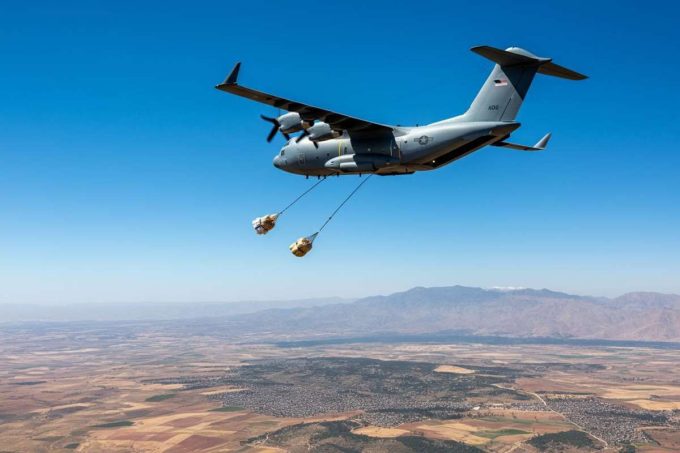 L'Italia lancia aiuti in paracadute per Gaza: un gesto di solidarietà internazionale