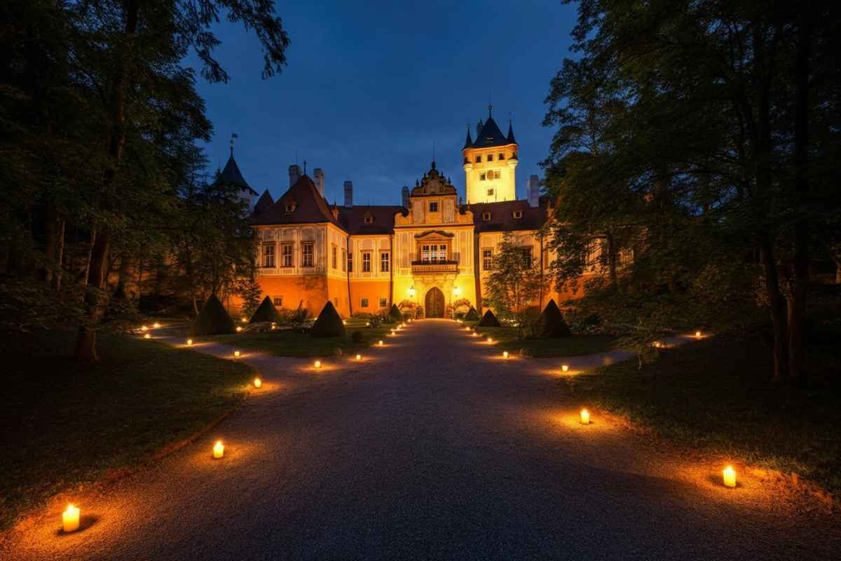 Scopri la magia della 'Notte dei Castelli' in Boemia: un viaggio tra dimore nobiliari e parchi incantati il 23 agosto