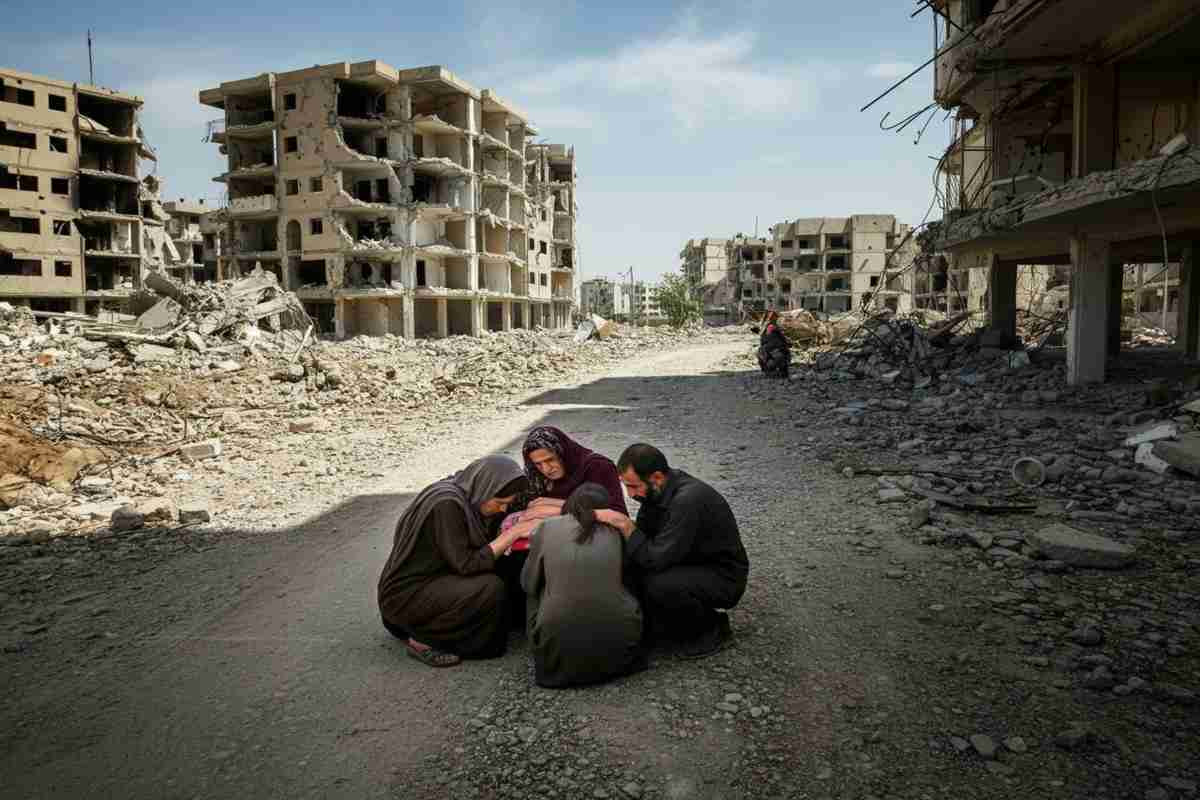 Tragedia a Gaza City: una famiglia di otto persone perde la vita in un attacco israeliano