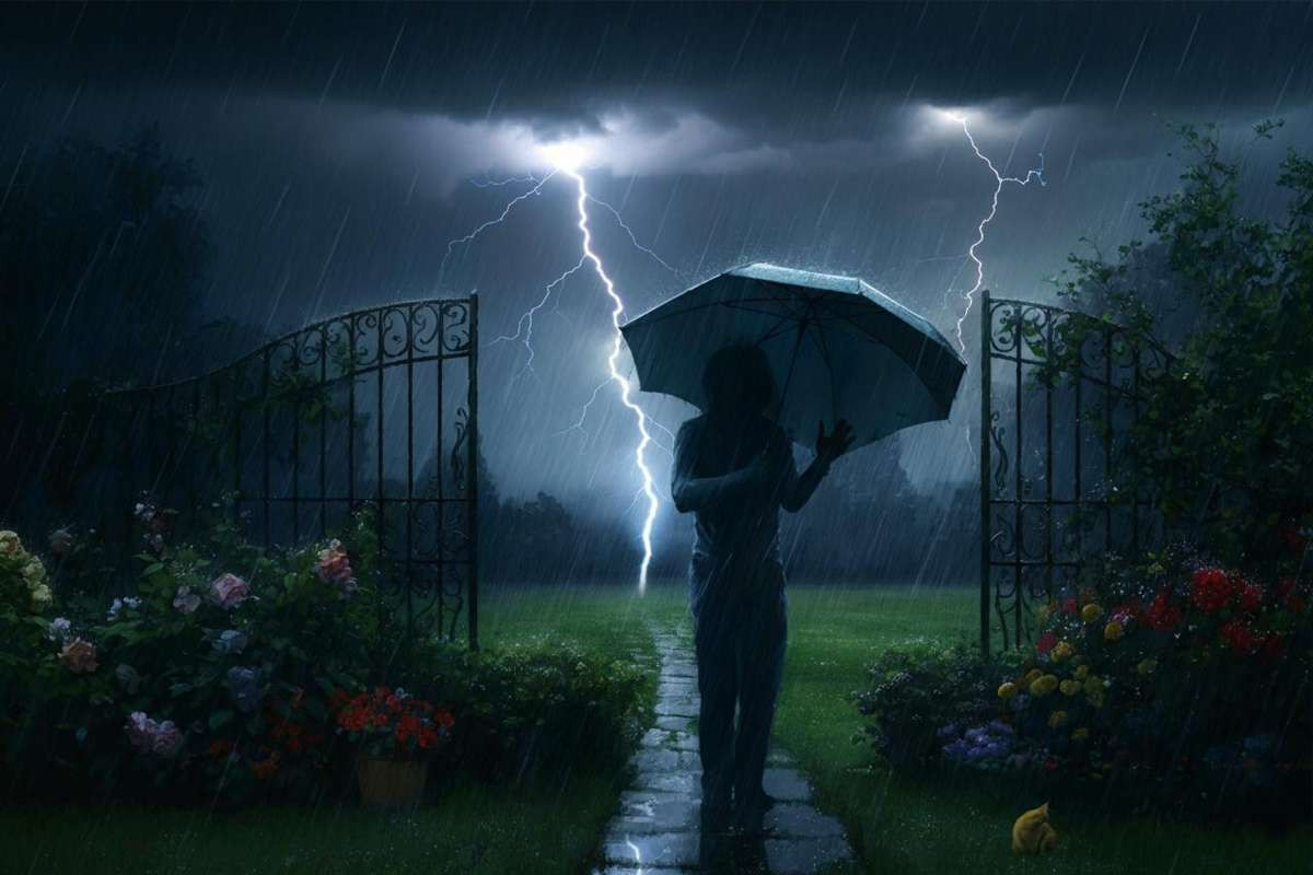 Un meteorologo colpito da un fulmine mentre cerca il suo gatto: il video shock