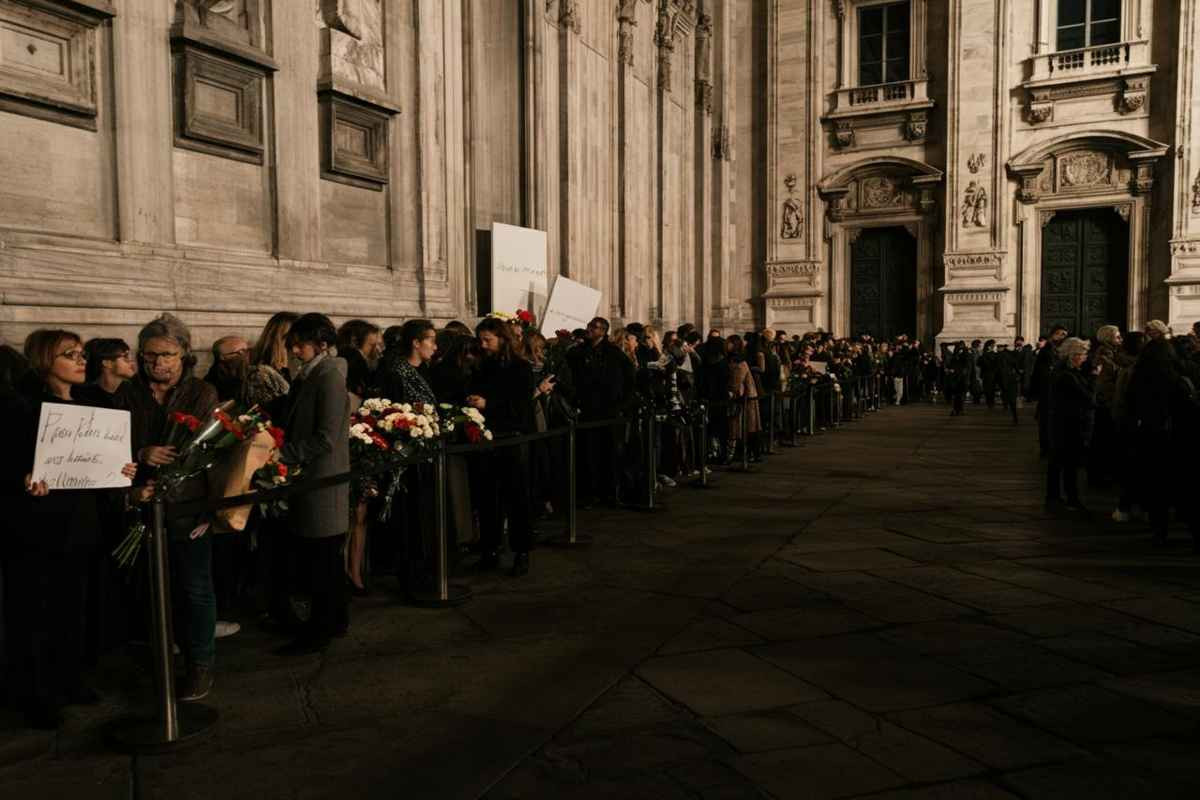 Armani: centinaia in fila dalle 7 per dare l'ultimo saluto