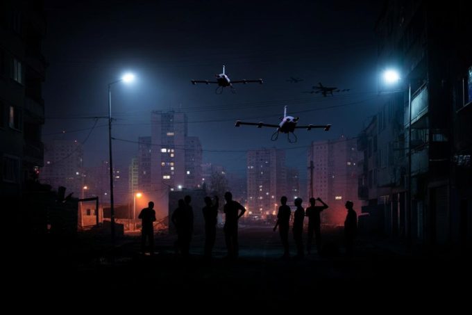 Attacchi notturni di droni russi: Kiev sotto assedio