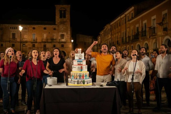 Catania, la torta con il volto del sindaco: un gesto provocatorio che fa discutere