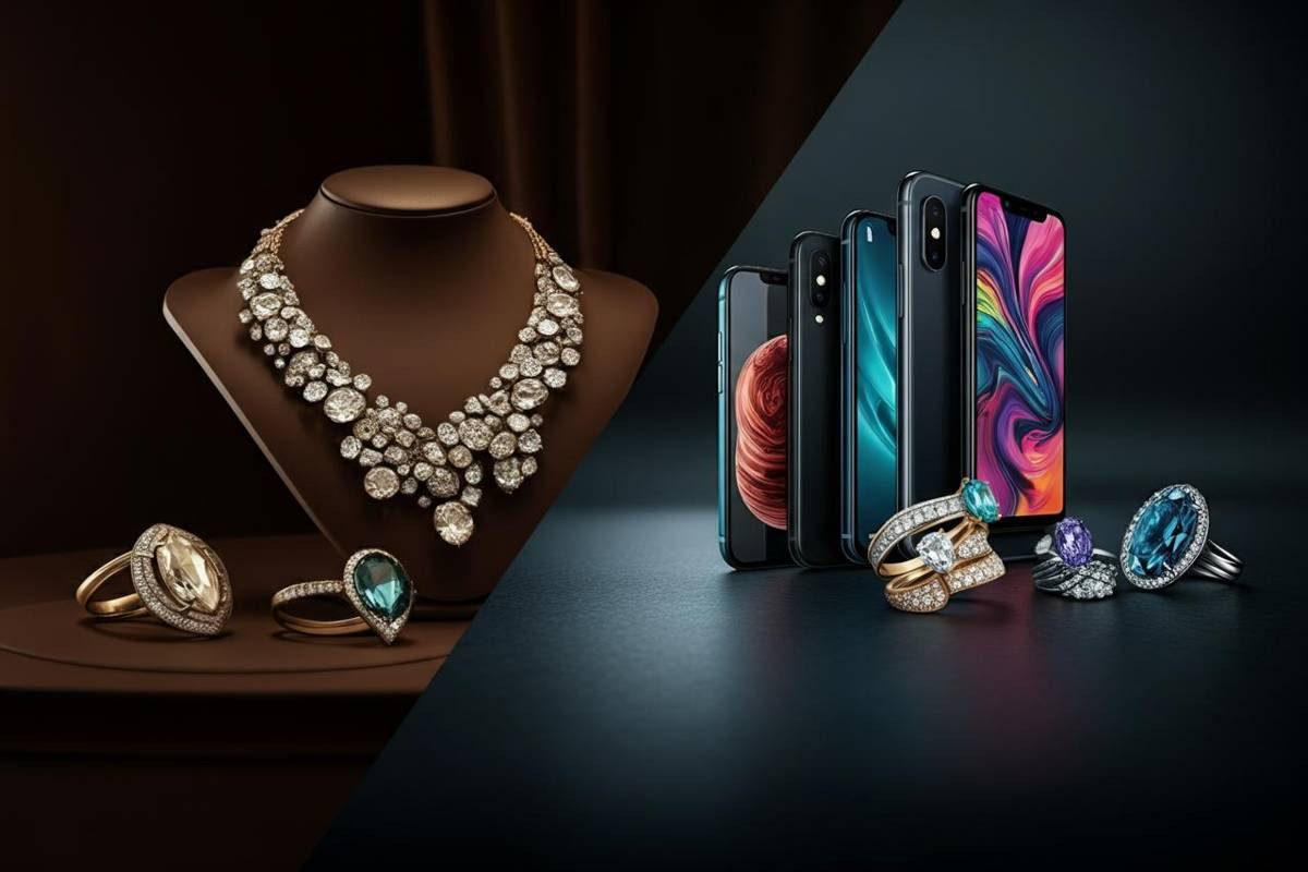 Gioielli in ascesa e smartphone in caduta: un mercato in fermento