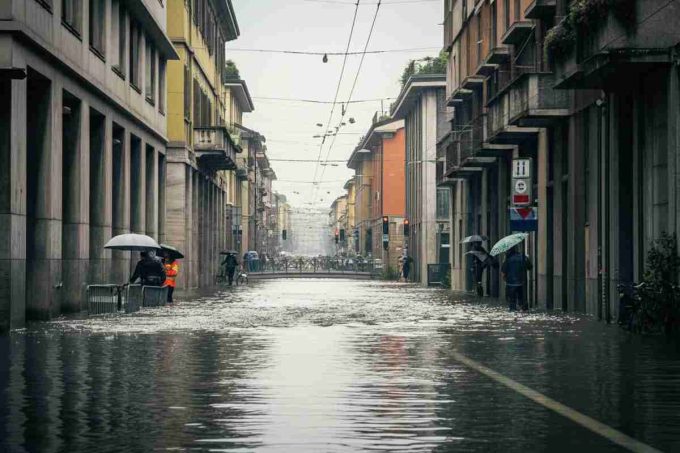 Il Seveso straripa a Milano: preoccupazione per l'innalzamento del Lambro