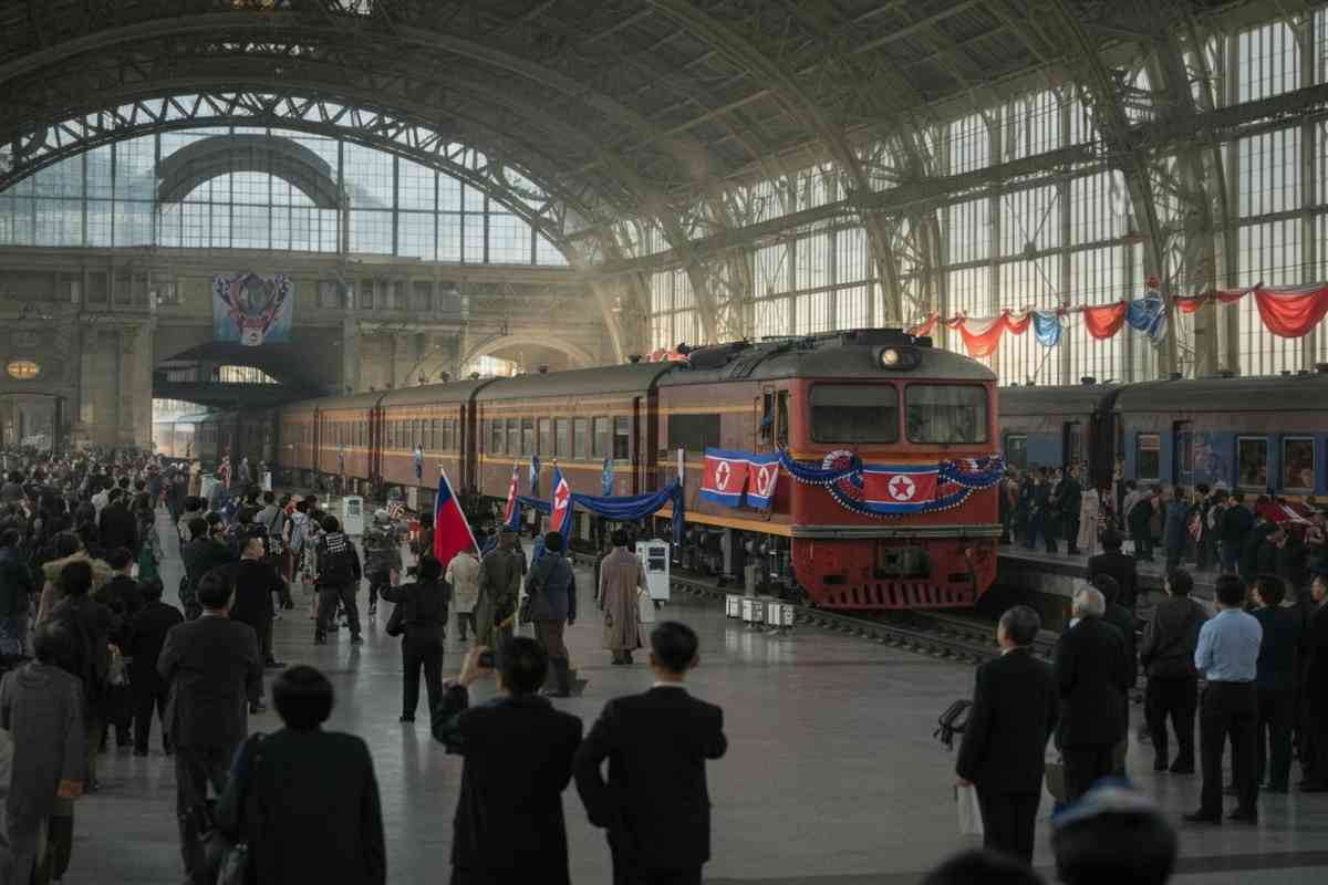 Il treno nordcoreano fa il suo ingresso trionfale a Pechino