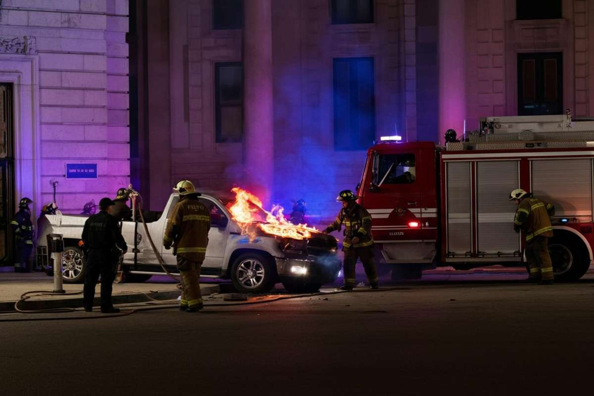 Incendio di un Suv del Secret Service davanti alla Casa Bianca: cosa è successo?