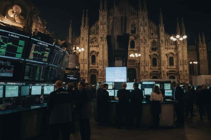 Milano in rosso: le banche affondano e la Borsa continua a languire