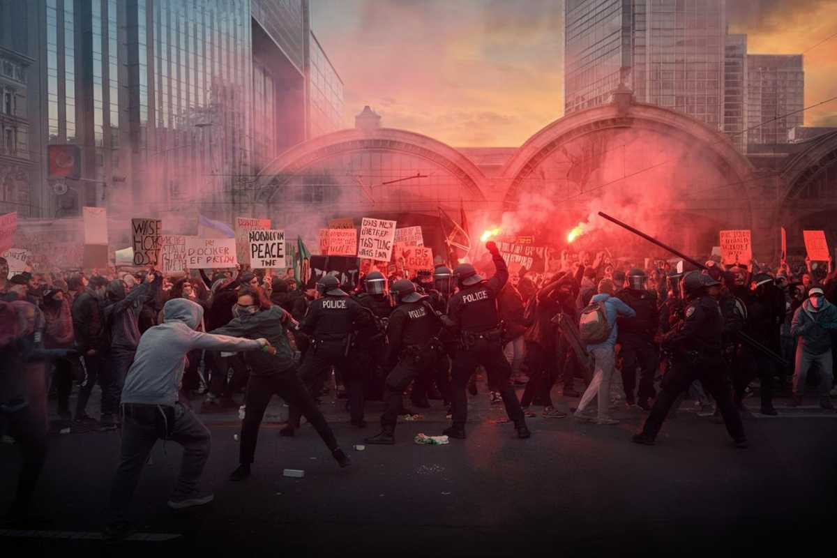 Milano in subbuglio: il corteo per Gaza degenera in scontri tra polizia e manifestanti