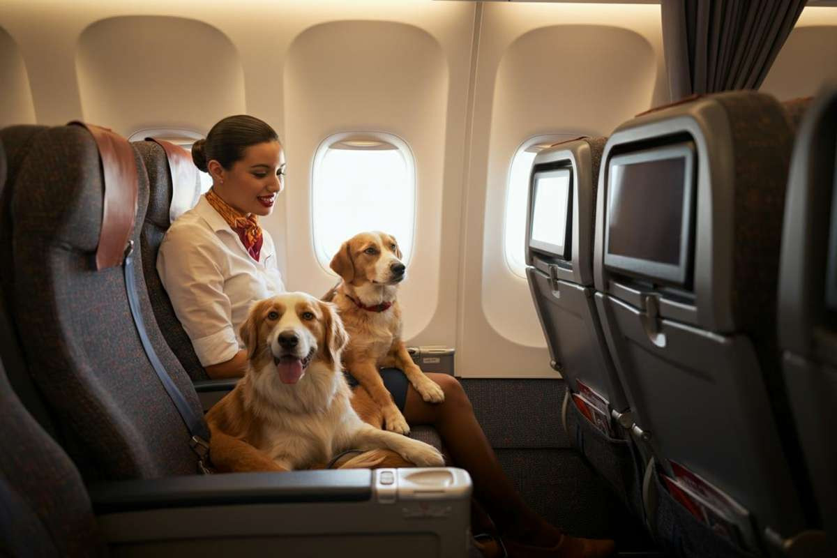 Primo volo con cani in cabina: la nuova avventura degli amici a quattro zampe