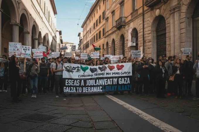Sciopero nazionale in Italia: la solidarietà per Gaza mobilita le piazze
