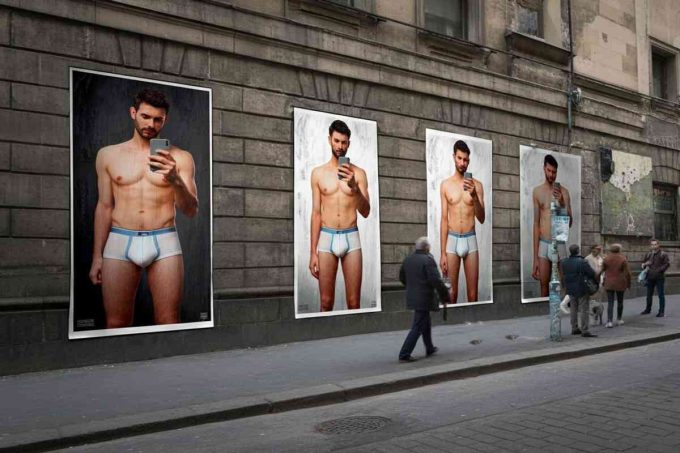 Street artist di Torino lancia un messaggio con i poster di “Mio Marito”: volti censurati dei membri del gruppo sotto accusa