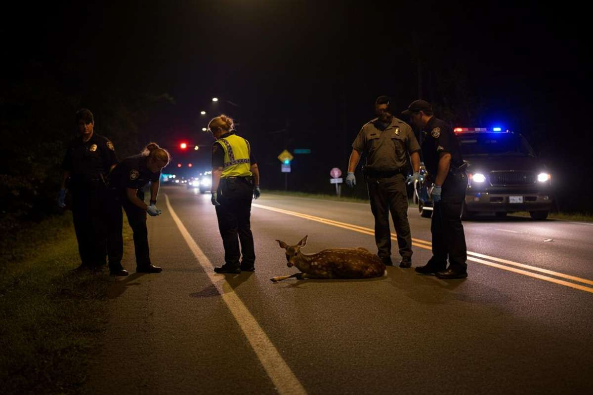 Un capriolo in fuga ferma il traffico sulla Pontina a Roma