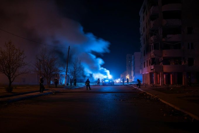 Droni in azione a Poltava: edifici amministrativi nel mirino