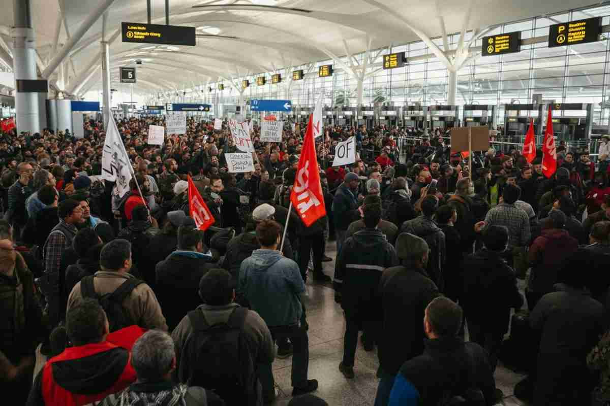 Firenze in fermento: diecimila in corteo per la ex Gkn, tensioni con la polizia all’aeroporto