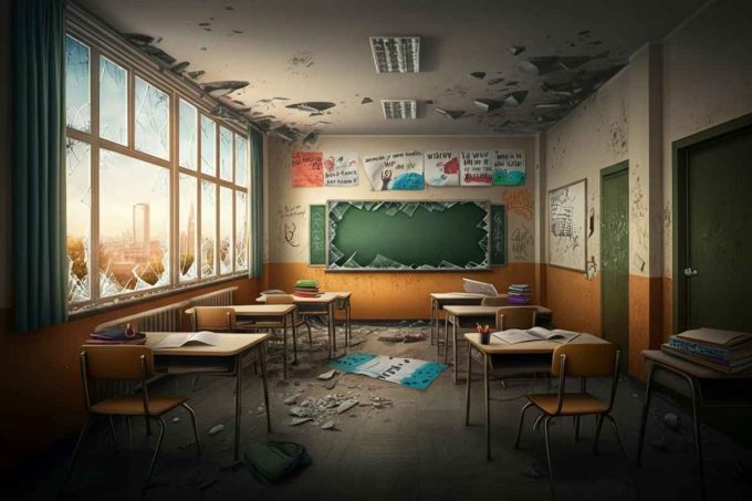 Genova, raid notturno in un liceo occupato: aggressori armati di spranghe e svastiche sui muri