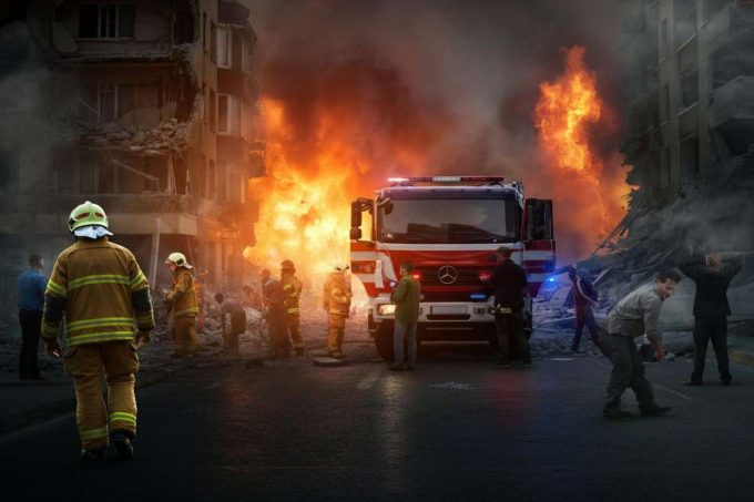 Kiev in fiamme: esplosioni e attacchi scuotono la capitale