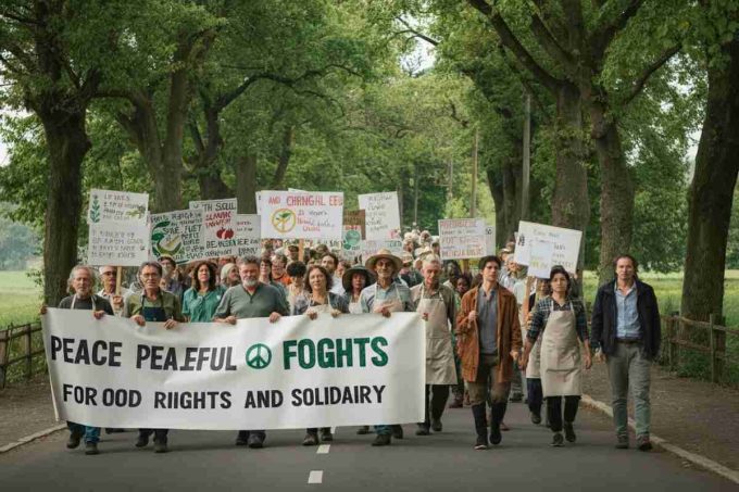 Slow Food in marcia per la pace: il cibo non deve essere un'arma di guerra