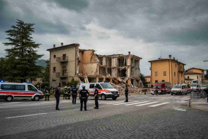 Tragedia a Castel d’Azzano: tre fratelli fanno esplodere un casolare durante lo sgombero, tre carabinieri perdono la vita e oltre dieci feriti