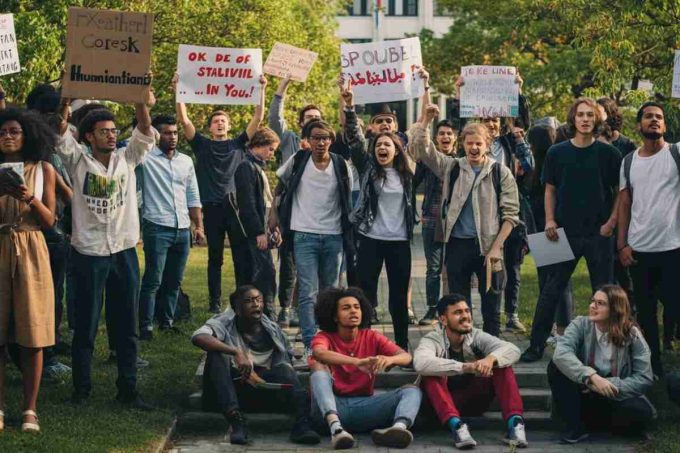 Università occupate a Napoli: studenti protestano contro il governo e i crimini di Israele