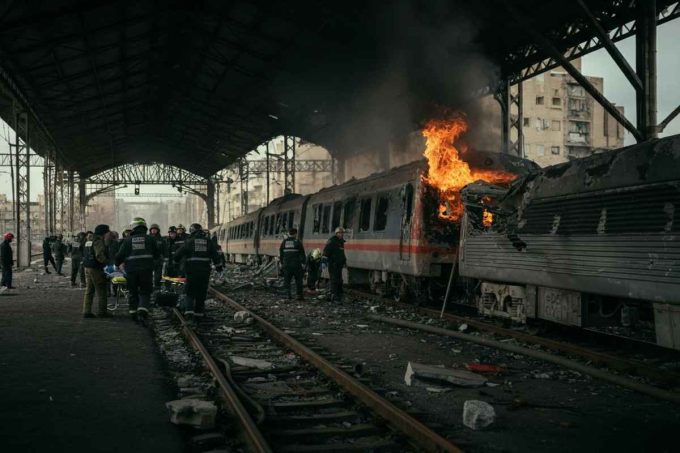 Zelensky denuncia l'attacco russo: decine di feriti alla stazione